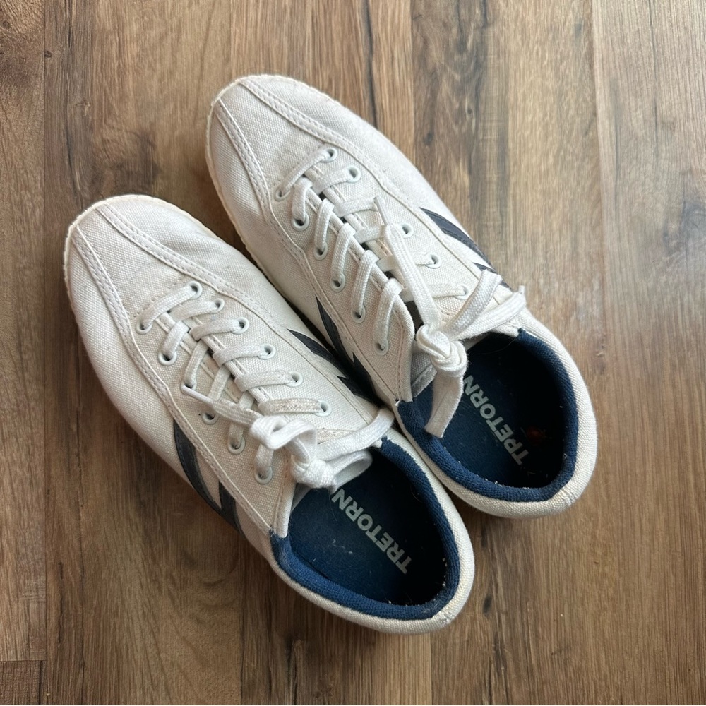 Tretorn Navy Nylite Canvas Sneakers